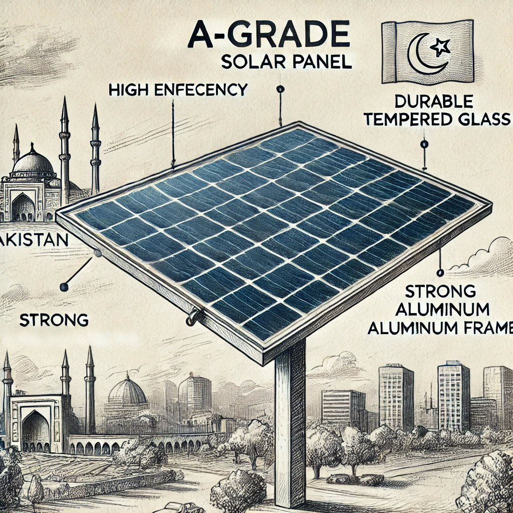 A grade solar panels