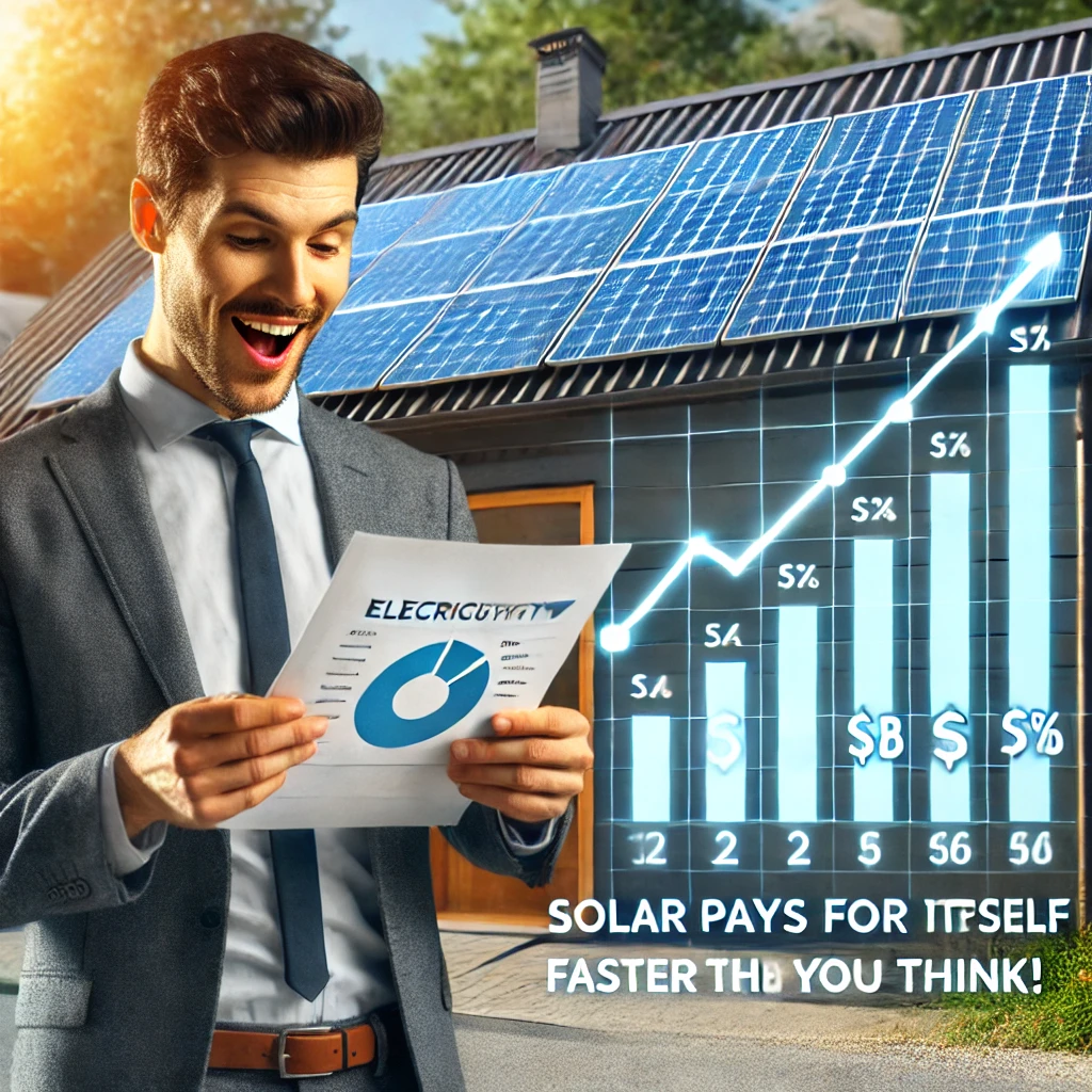 Man is happy after seeing 70% reduction in his company energy bill