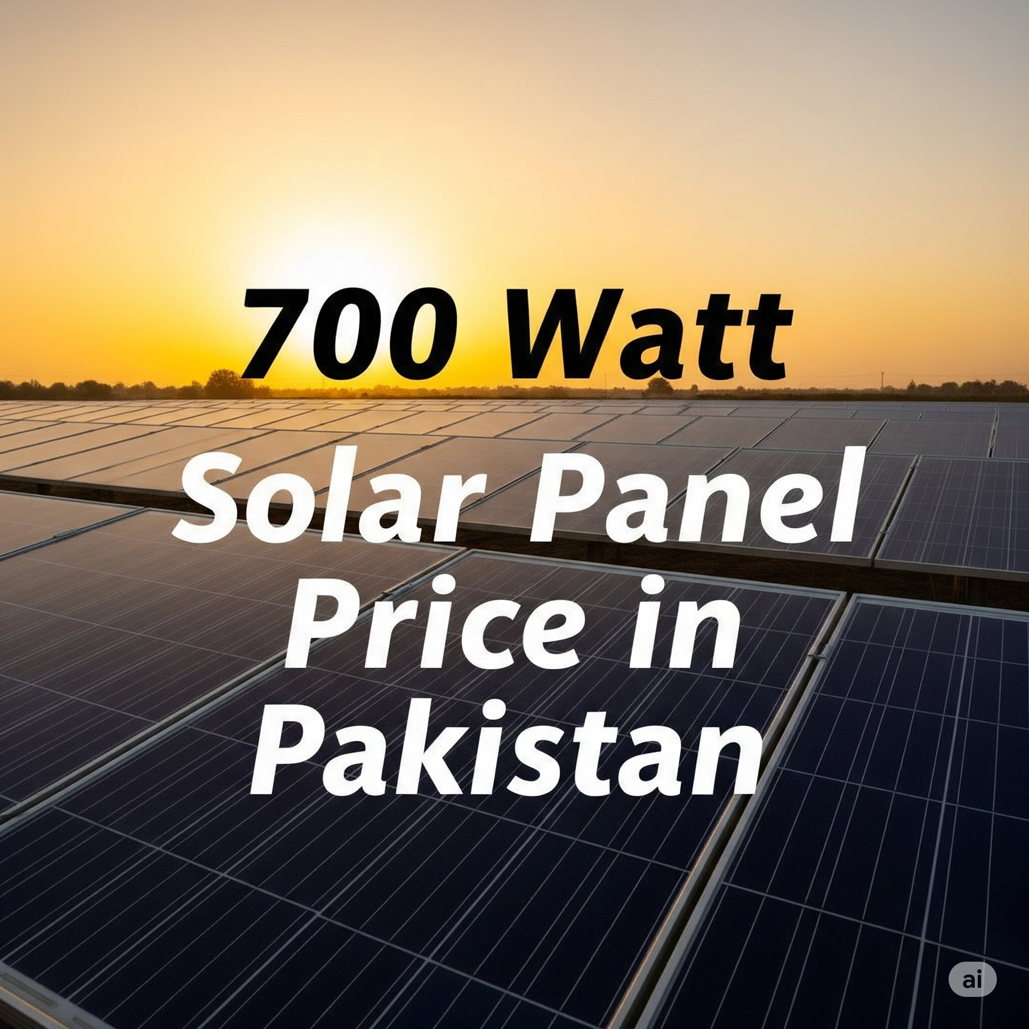 700 watt solar panel price in Pakistan